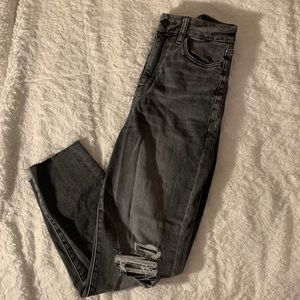 American Eagle Black/Dark Grey Skinny Jeans